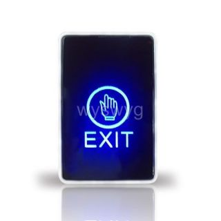 New 12V No Touch Sensor Exit Button Switch LED Light