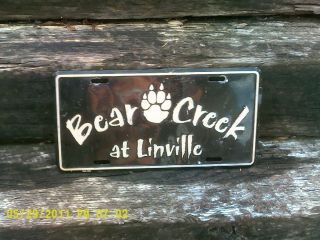 Bear Creek at Linville License Plate