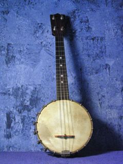 Banjo Ukulele Likely 1920s 13 inch Scale Original Owners Name Inside