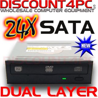 Black Liteon Internal SATA Dual Layer DL DVD RW IHAS124
