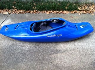 Liquid Logic CR 250 Blue White Water Play Boat River Runner