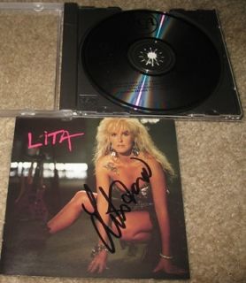 Lita Ford Signed Autographed CD Lita The Runaways