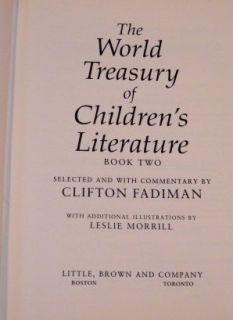 The World Treasury of Childrens Literature Book Two Clifton Fadiman