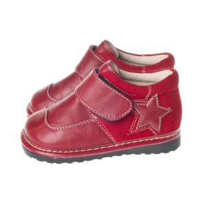 Little Blue Lamb Red Leather Shoes Baby Toddler Boy from Sz 3 to 7 New