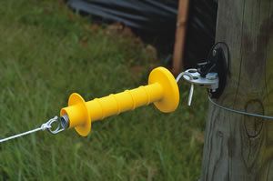 Way Cattle and Farm Gate Handle Anchor for Electric Fence 2 Pack