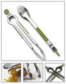 Silvermark Stainless Steel High Quality Tongs w Grater