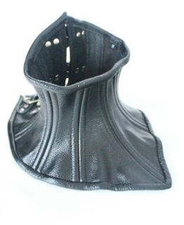 Cow Leather Under Chin Neck Corset Posture Collar 3 Colors s XL
