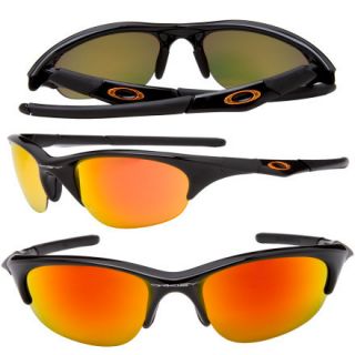 Oakley Half Jacket Fire Iridium Sunglasses w/ Case & Cleaning Cloth 03