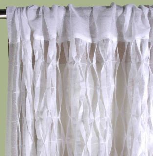 Smocked Rod Pocket Curtain 54 Wide by 63 84 or 96 Long