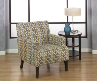 Six Carrington Living Room Accent Arm Chair Flair Beach Fabric