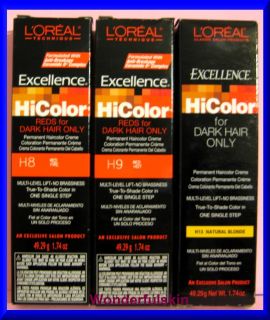 Loreal Excellence Hicolor Hi Color Hair Color for Dark Hair 1 74oz