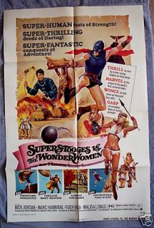 Super Stooges vs Wonder Woman Poster Malisa Longo 1974