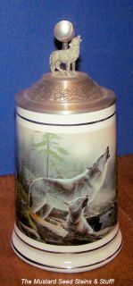 Longton Crown Timber Wolf Lord of The Wilderness Stein