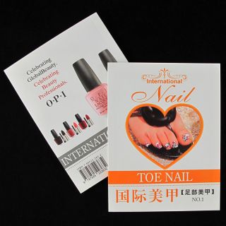 Nail Art Foot Toe Tips Show Guideline Design Book No 1 LM