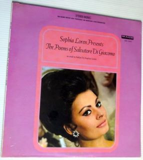 Sophia Loren LP Poems of Salvatore Digiacomo SEALED 60s