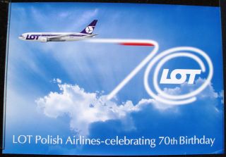 Polish Airlines Lot Air Travel Poster