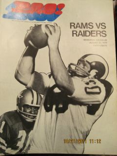 Vintage Los Angeles Rams Gameday Program Collection