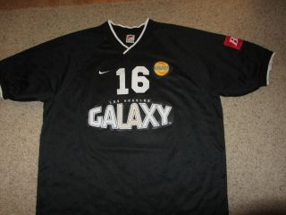 Authentic Los Angeles Galaxy Budweiser MLS Soccer Nike Jersey XL Black