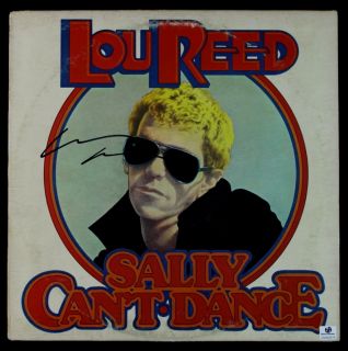 Lou Reed Signed LP Record Cover Sally Cant Dance GAI