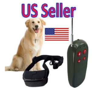 Remote Dog Training Shock Vibrate Collar 4in1 New US Seller
