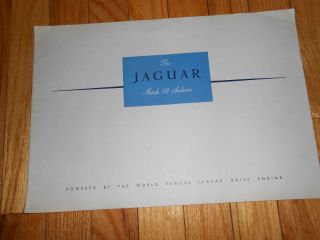 Jaguar CA 1953 1954 Mark VII Saloon Brochure