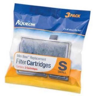Aqueon Power Filter Cartridge Mini Bow Small 3 Pack