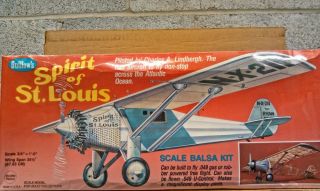 Guillows 807 Spirit of St Louis Balsa Wood Model Kit