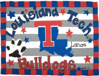 Louisiana Tech Bulldogs Pillowcase Brand New