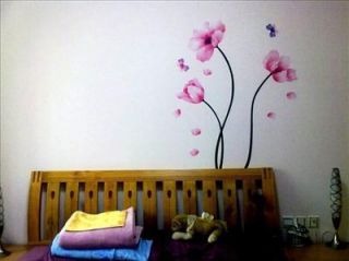 Decal Decor Mural Wall Sticker Peach Flower Tree Pink Art Love