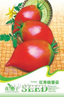 Bag 20 Seed Red Peach Tomato Vegetable Heb Seed C053