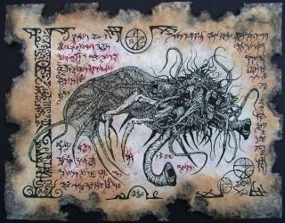 Sothoth Necronomicon Monsters Occult Lovecraft Dark Art Magick