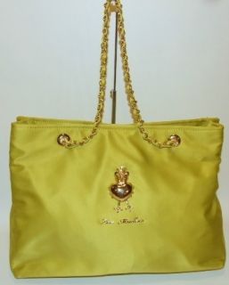 Love Moschino Kiss The Prince Tote Bag Purse Handbag Green