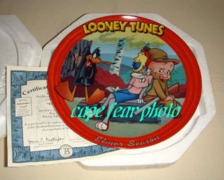 Looney Tunes Bugs Bunny Daffy Duck Elmer Season Plate