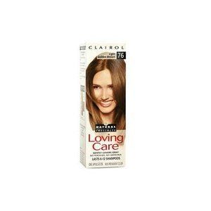 Clairol Loving Care Hair Color Crème Lotion 76 Light Golden Brown