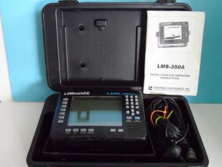 Lowrance LMS 350A Depth and Fish Finder Sonar GPS Unit