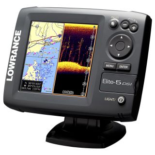 NEW Lowrance Elite 5 DSI Color Combo Marine Fishfinder Chartplotter