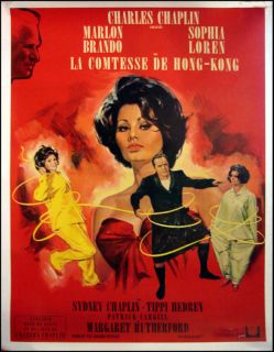 Vintage Poster La Comtesse de Hong Kong Loren Chaplin Brando