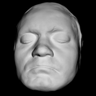 Ludwig van Beethoven 1812 Life Mask Face Life Cast Light Weight White