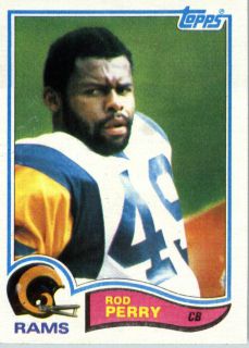 1982 Topps Football 382 Rod Perry Los Angeles Rams