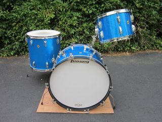 Ludwig Super Classic Drum Set Blue Sparkle Jan 31 1969 One Owner Kit