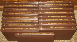Louis LAmour Leatherette Books Lot 1