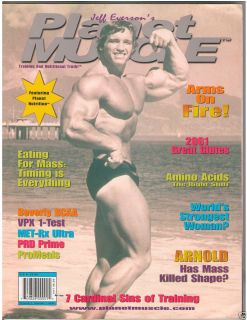 Planet Muscle Bodybuilding Magazine Arnold Schwarzenegger Great Glutes
