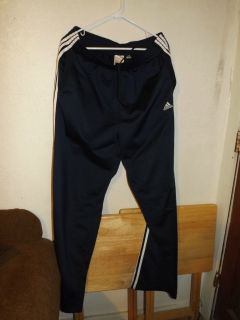 Mens Athletic Adidas Navy Blue Pants Size XL
