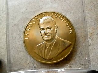 Lyndon B Johnson Presidential Inaugural Bronze Coin