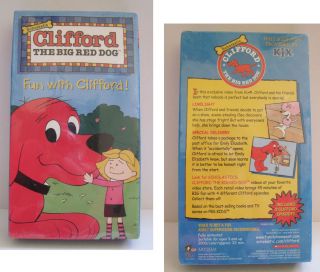 Clifford the Big Red Dog FUN WITH CLIFFORD VHS Brand New KIX Cereal