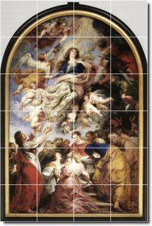 XL Peter Rubens Religious Painting Ceramic Bathroom Shower Tile