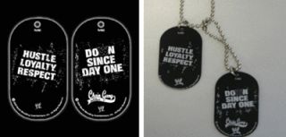 Cena Dog Tag Pendant necklace Chain Gain Hustle Loyalty Respect Dogtag