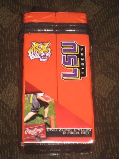 Rawlings LSU Tigers End Zone Pylon 2 Pack Set NIP
