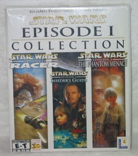 Lucas Arts Star Wars Episode 1 Collection PC games Pod Racer The