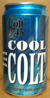 Colt 45 Cool Colt Malt Liquor 12oz Beer Can Wisconsin